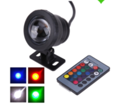 [TEM8767966] KLED-RGB-SL3W Code: 8767966 Projecteur RGB LED avec télécommande